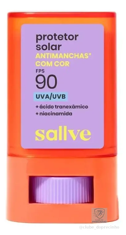 Protetor Solar Em Bastão Antimanchas FPS 90 Cor 1 15g Sallve