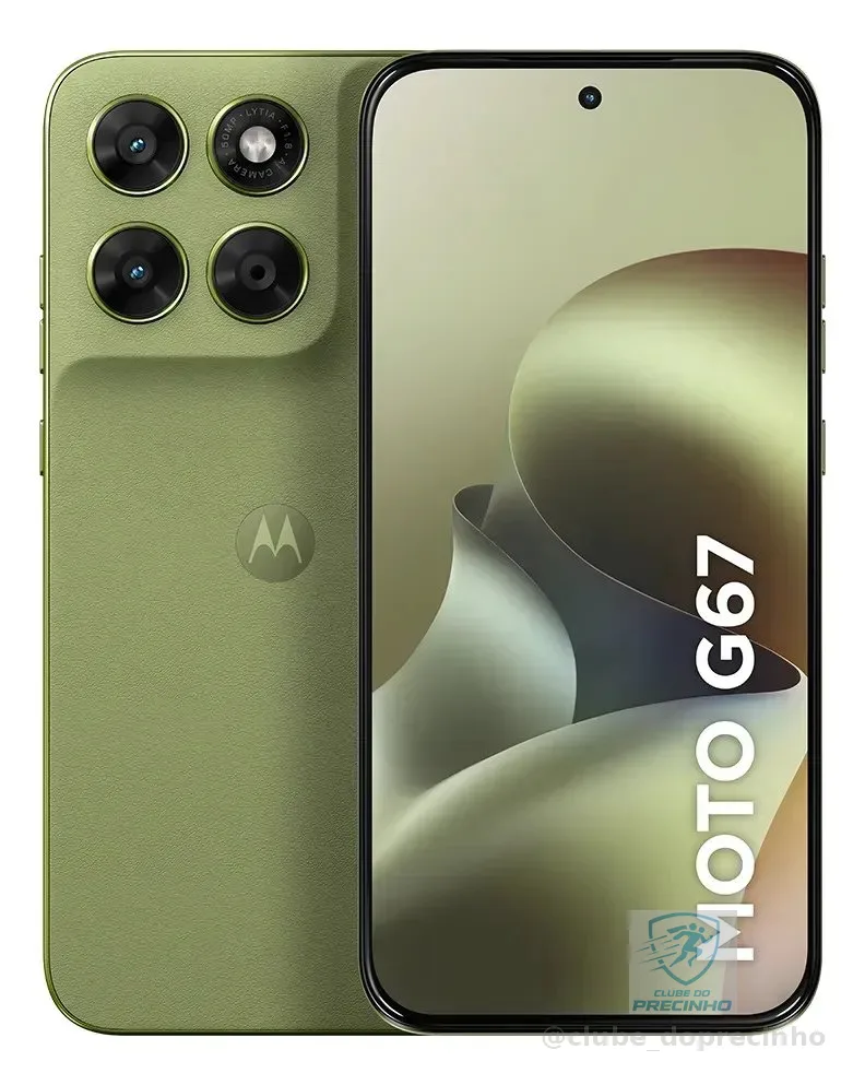 Motorola Moto G67 5g Dual Sim 256 Gb Verde Limão 4 Gb de RAM expansível até 12 GB, Poled 1,5k 5200 mAh, Gorilla Glass 7i