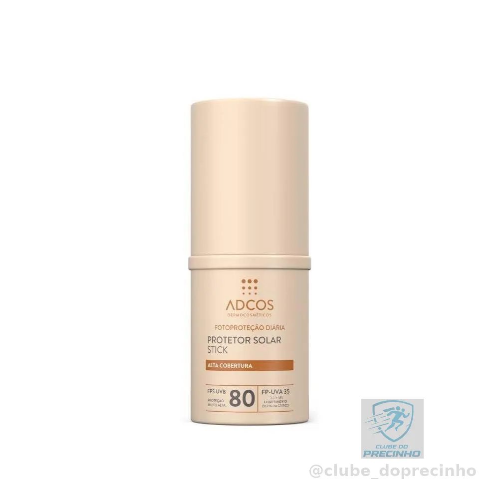 Protetor Solar Adcos Tonalizante Base Stick Fps80 17g- Nude