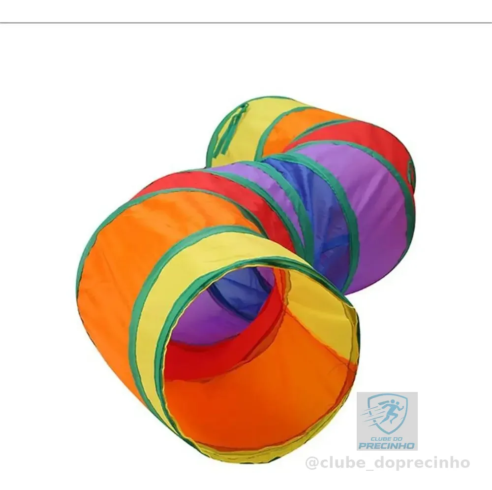 Túnel Labirinto Para Gatos Cães Interativo Cat Brinquedo Pet Cor Arco-íris S