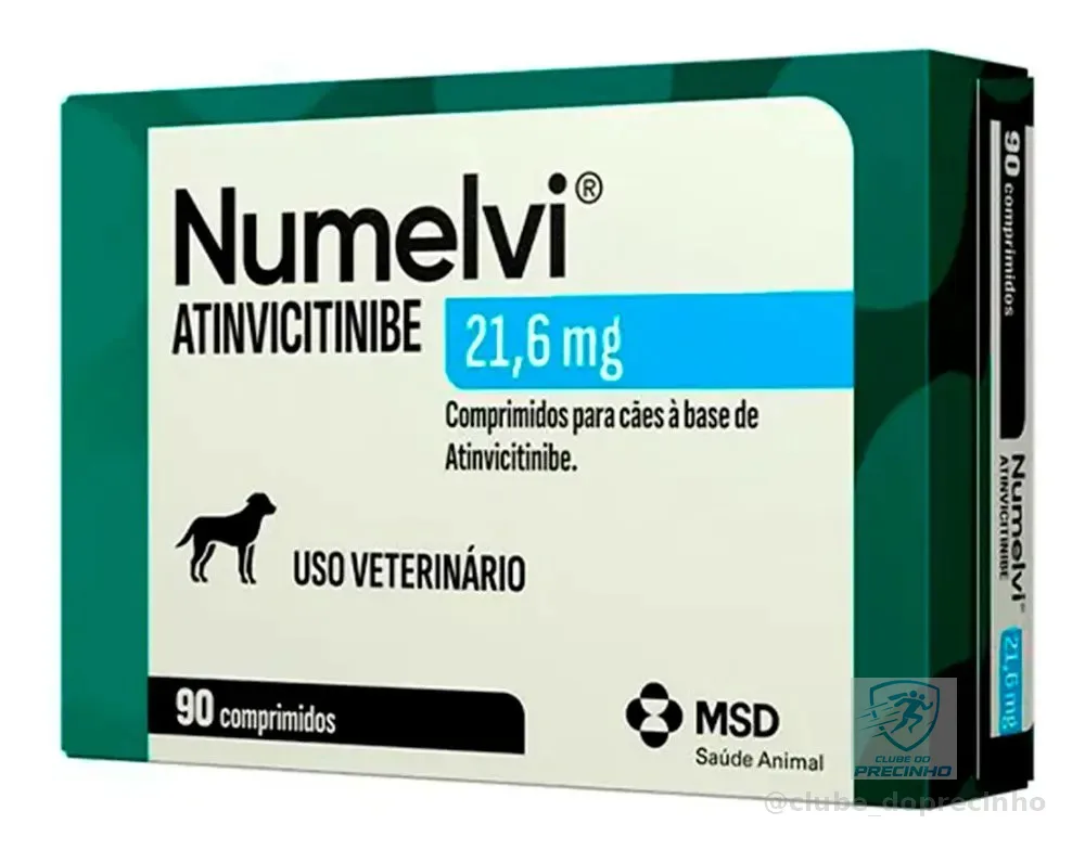 Numelvi 21,6mg Cães Coceira Dermatite Alergia 90 Comprimidos