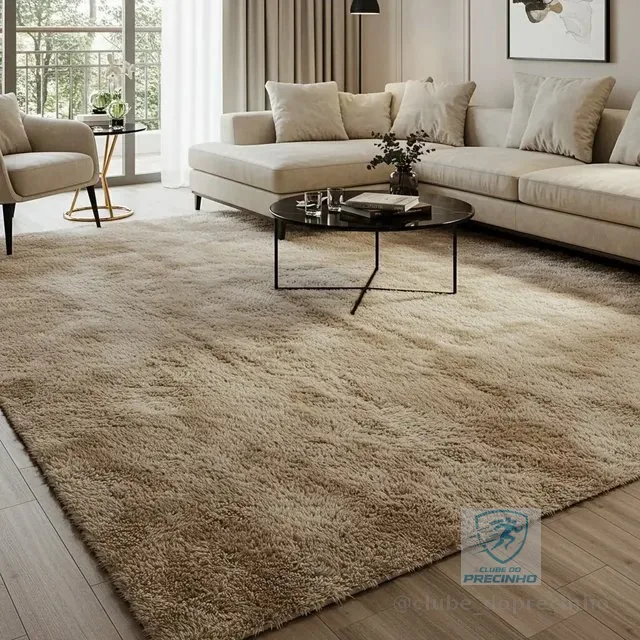 Tapete Luxo Felpudo 2,30 X 2,00 Sala Quarto Antiderrapante