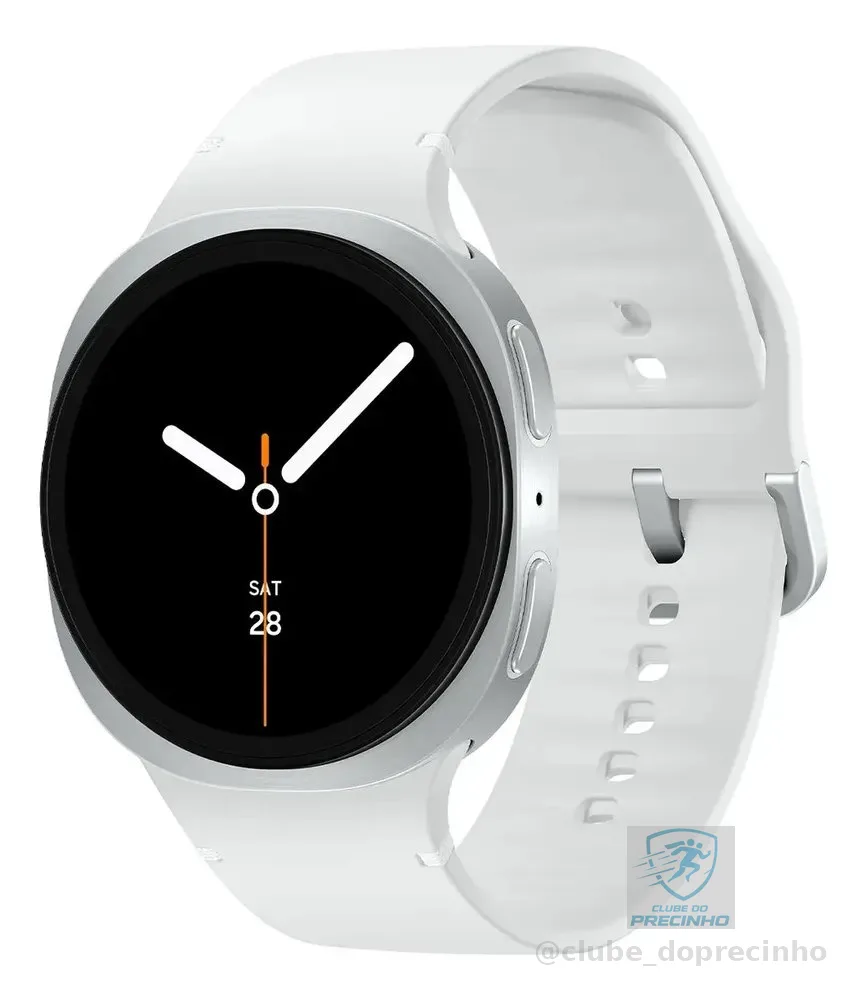 Smartwatch Samsung Galaxy Watch 8 40mm Prateado com Bluetooth e Wi-Fi