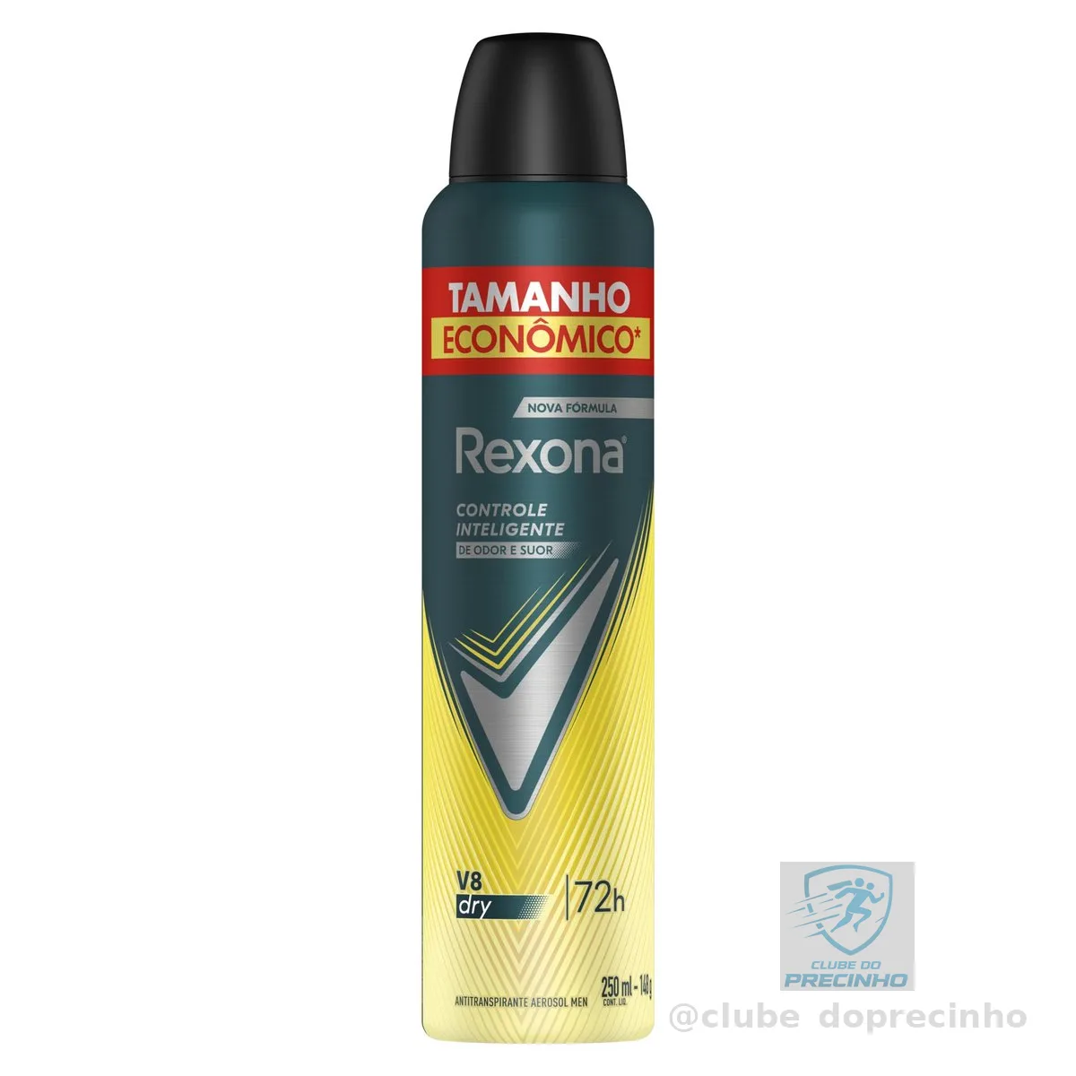 Rexona Antitranspirante Masculino Aerossol V8 250 ML, Leve Mais Pague Menos, Embalagem Pode Variar