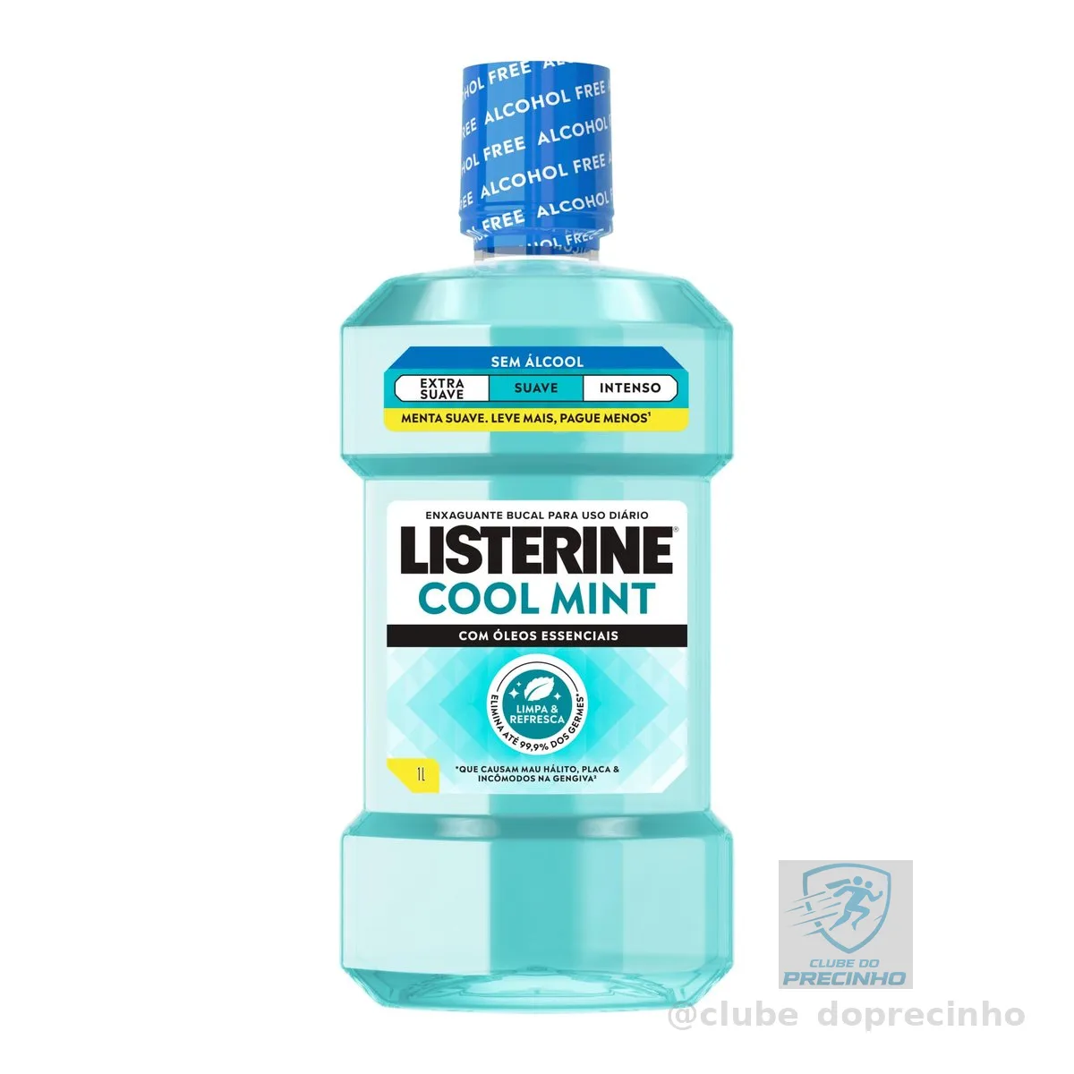 Listerine Enxaguante Bucal Cool Mint Sem Álcool, 1L