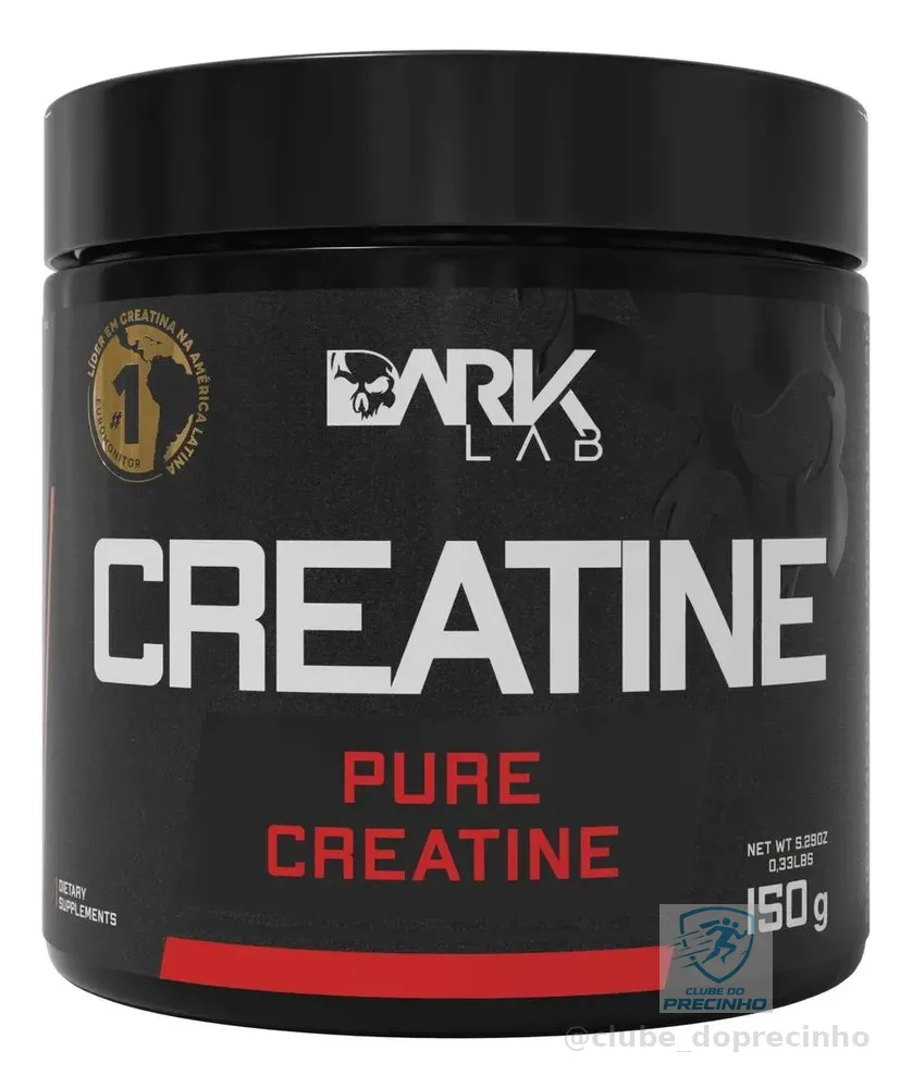 Creatina Monohidratada Em Pote 150g 100% Pura Dark Lab