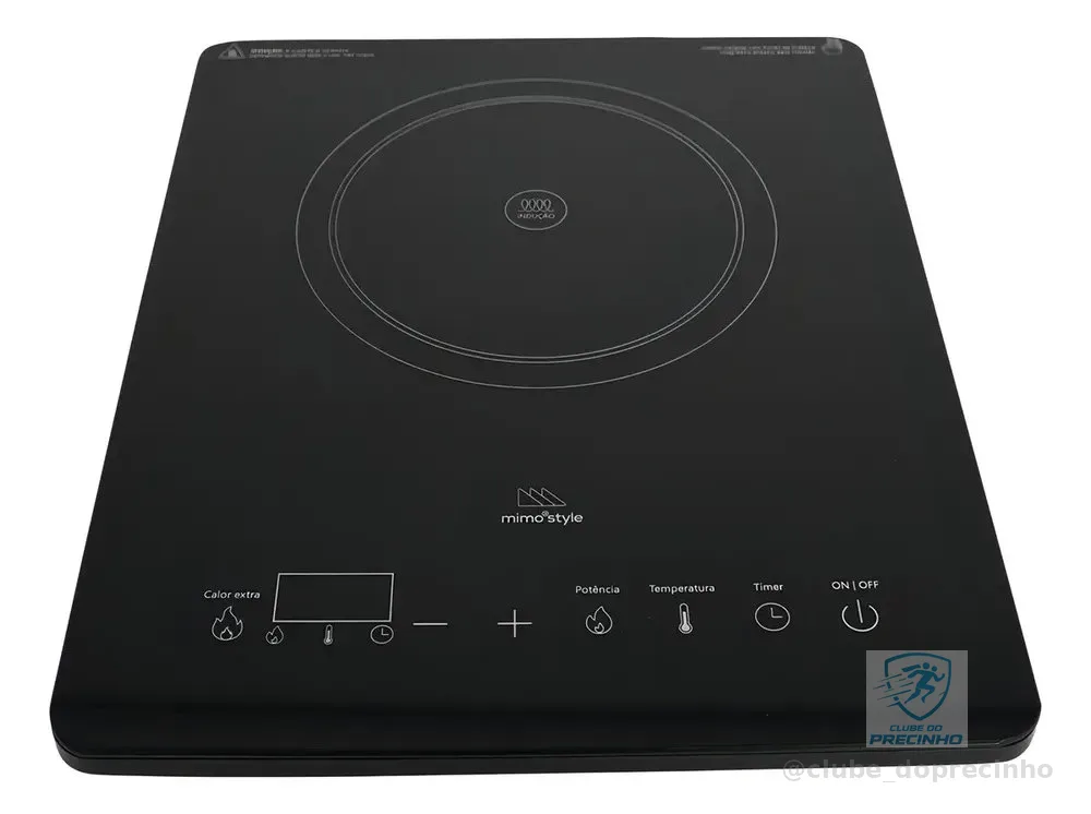 Cooktop De Indução Elétrico Portátil 1 Boca Smart Ci01 Mimo Style
