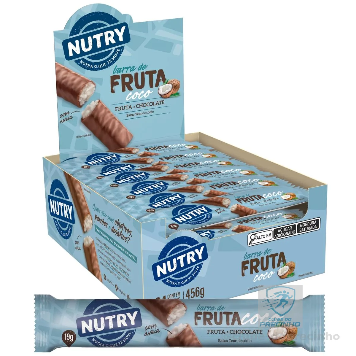 Nutry Barra De Fruta Coco 19G - Display
