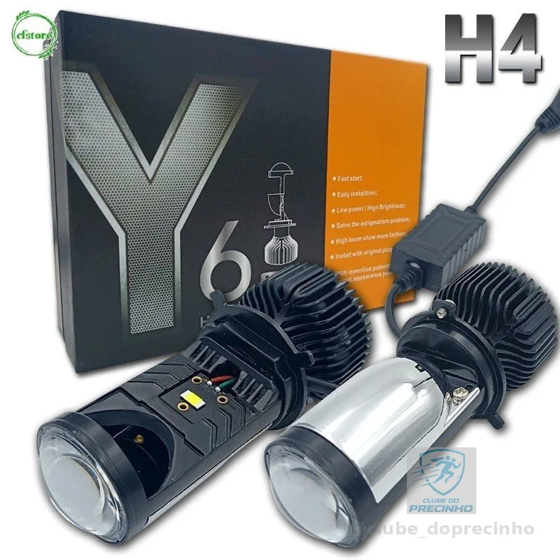 CF 24000LM Ônibus 90w/H4 Led Mini Projetor De Lente De Carro Hi/Lo Kit De Conversão De Faróis De Alta Qualidade