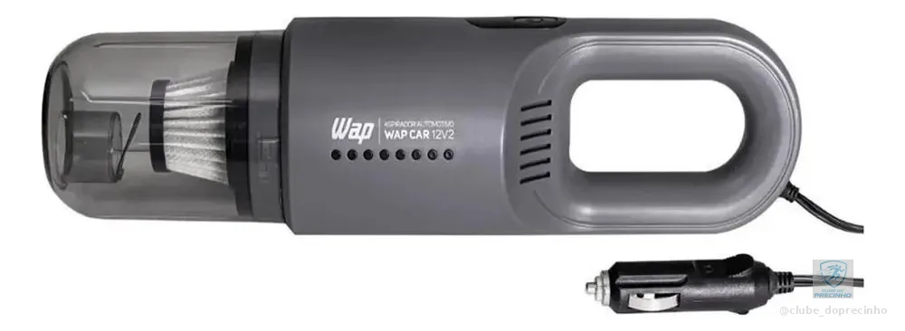 Aspirador De Pó Automotivo Car 12v2 Wap Fw009448 - Cinza  Cinza-escuro 12v