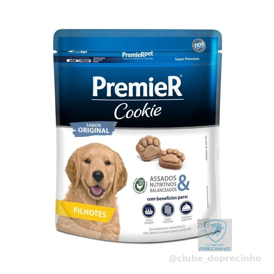 Biscoito Premier Cookie Cães Filhotes 250g