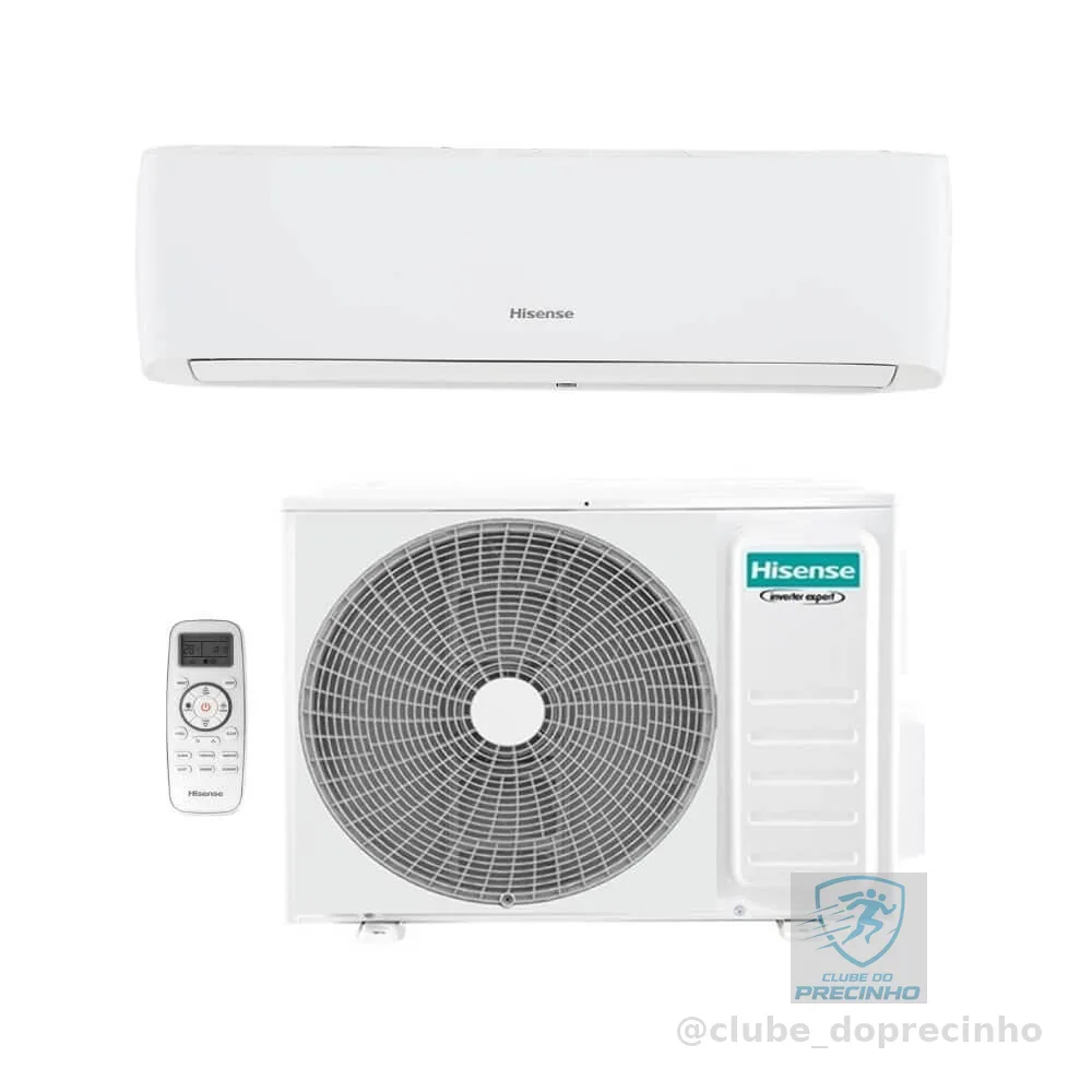 Ar Condicionado Inverter Hisense Hi Wall Eco Plus R-32 sem Wi-fi 12.000 Btus Frio 220v