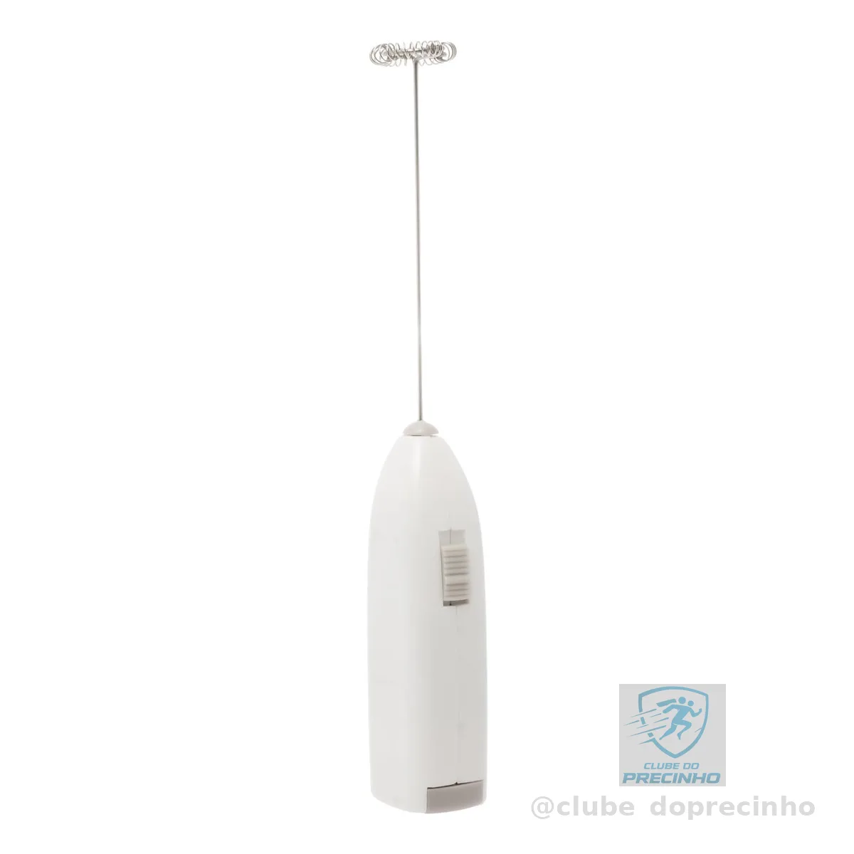 LYOR - Mini Mixer Misturador Elétrico para Bebidas - Inox e Plástico Branco - Eficiente e Compacto para Batidas e Misturas Rápidas