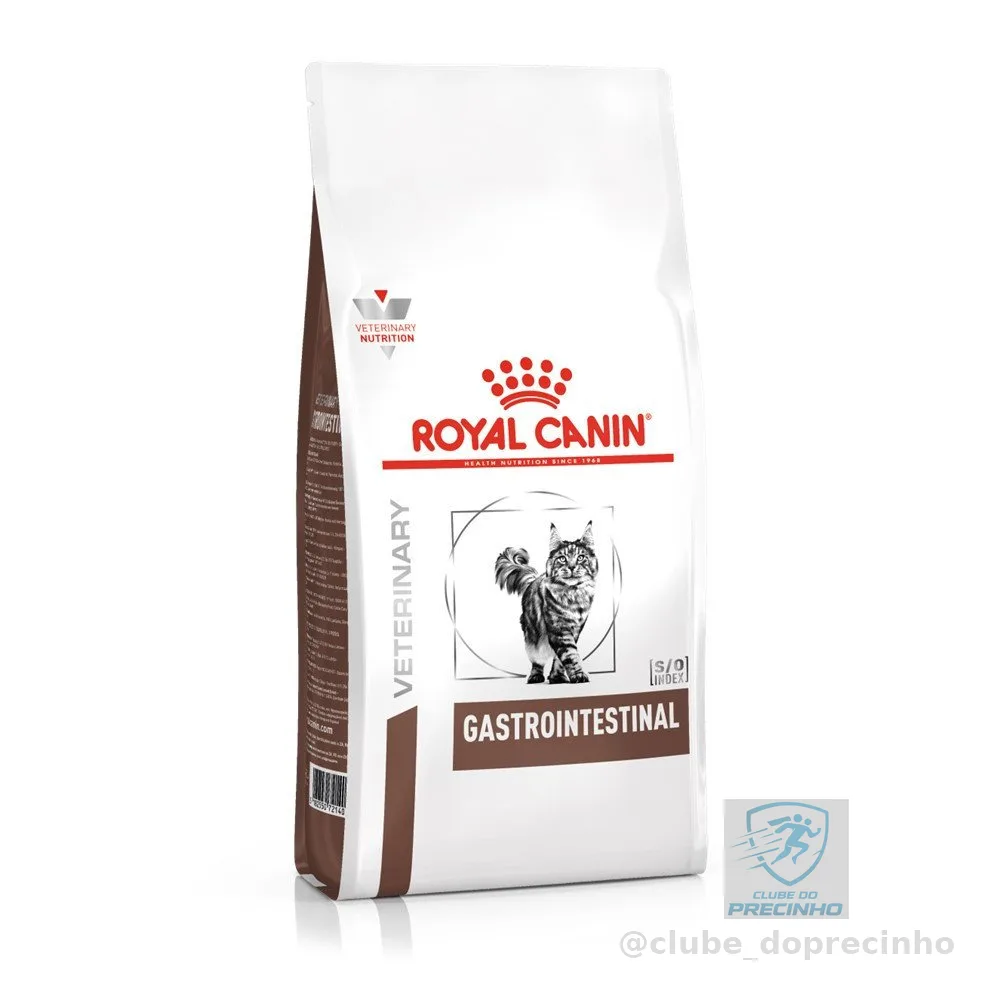 Ração Seca Veterinary Diet Gastrointestinal Gatos com Doenças Intestinais 4Kg Royal Canin
