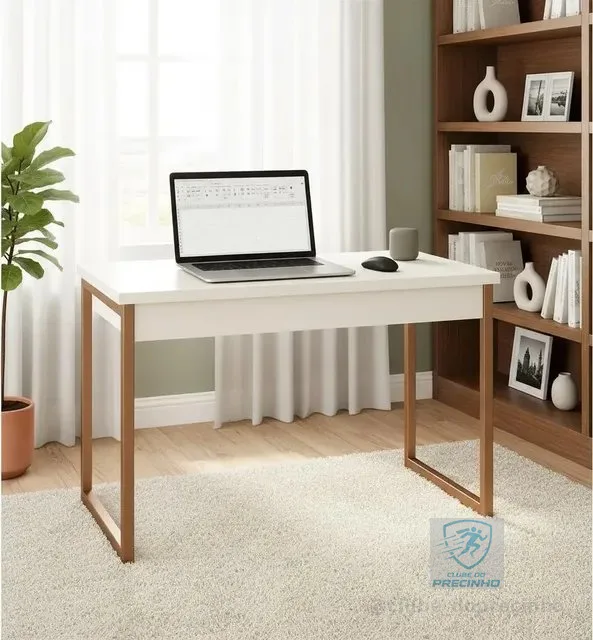 Mesa Home Office Escrivaninha Industrial Quarto Notebook
