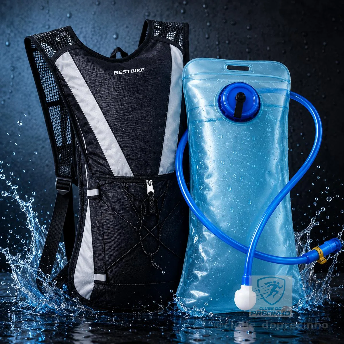 Mochila de Hidratação Bestbike 2 L, para Ciclismo e Corrida, Impermeável e Térmica