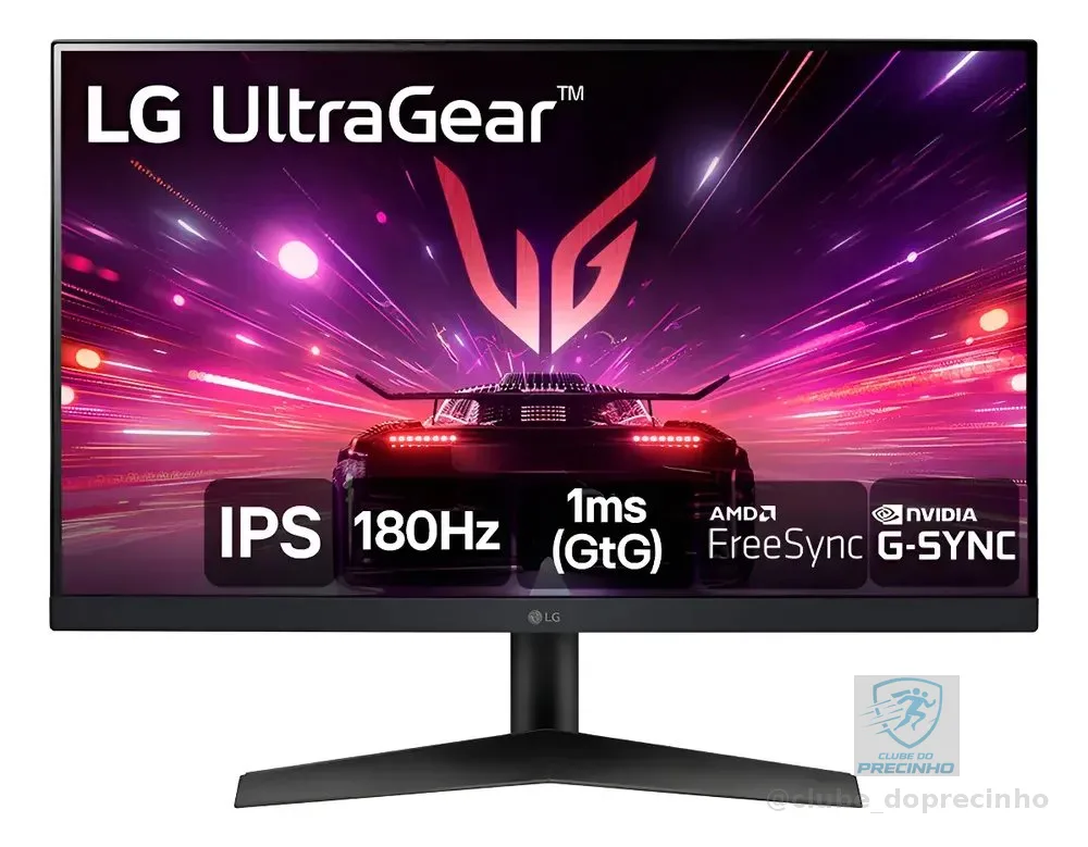 Monitor Gamer LG Ultragear 24 180hz 1ms Full Hd Ips Bivolt Preto 127/220v
