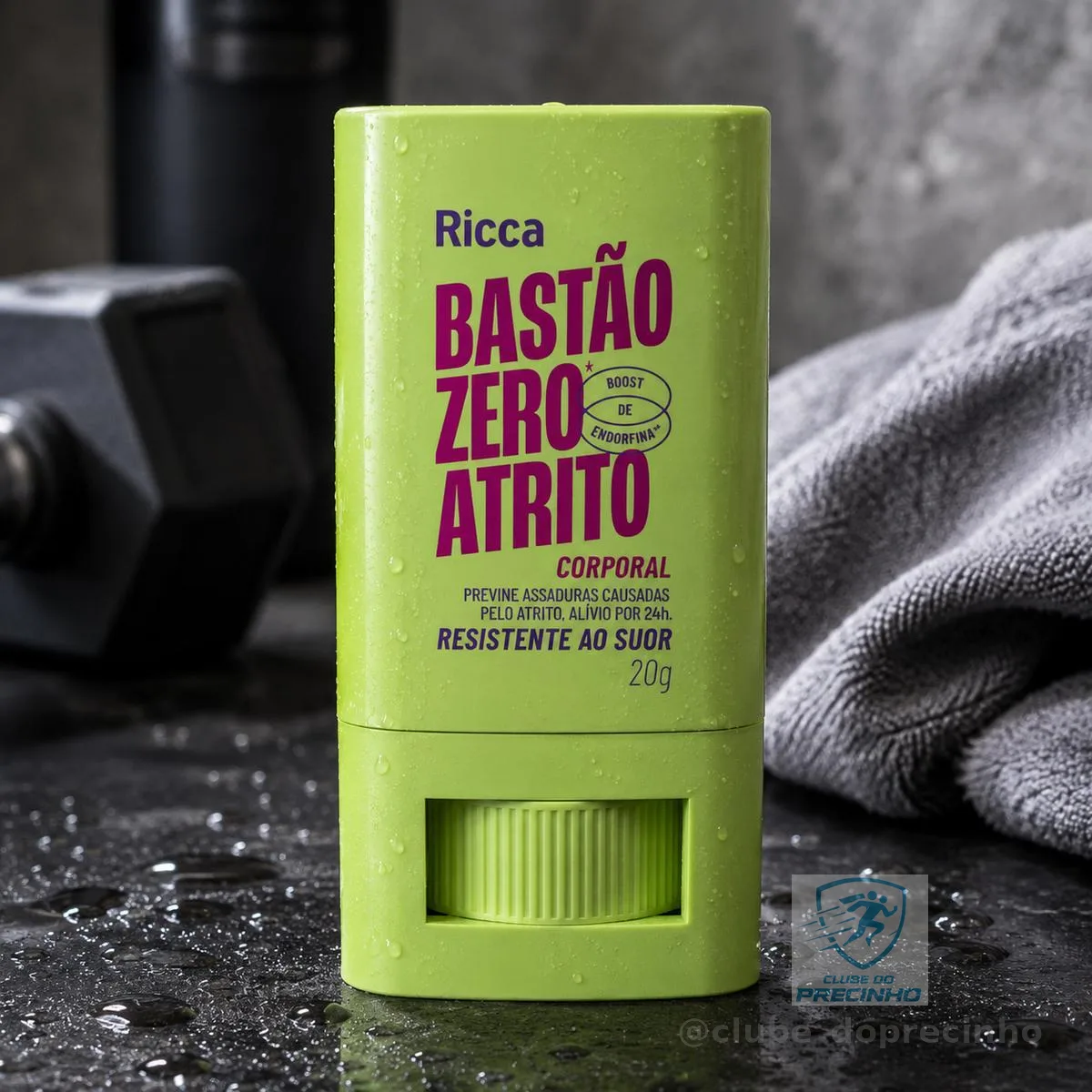Bastão Ricca Zero Atrito Corporal 20g