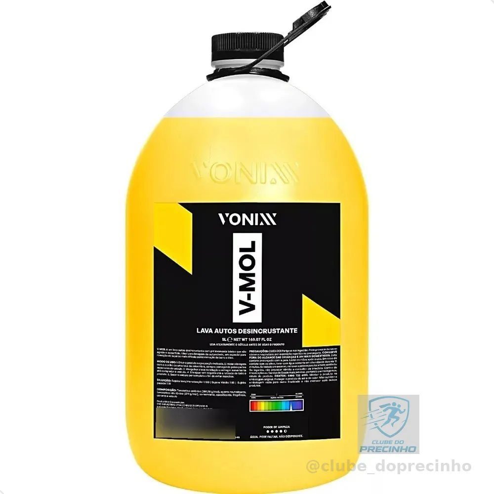 Vonixx V-Mol 5L Desengraxante Automotivo Remove Lama Graxa