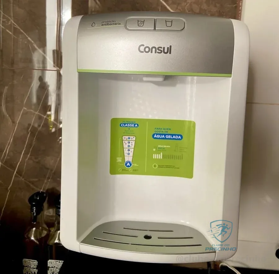 Purificador De Água Consul Branco Refrigerado Com Proteção Antibactérias Cpb34asvna 127/220v