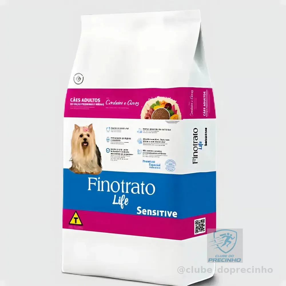 Ração Seca Finotrato Life Sensitive Cordeiro e Arroz Cães Adultos 10,1kg