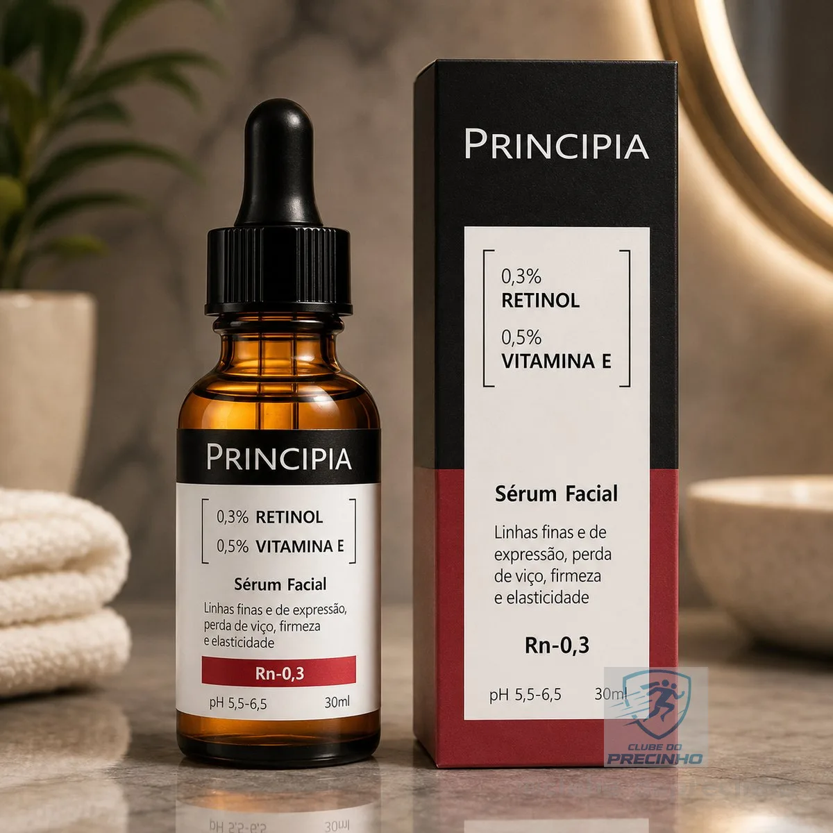 Principia, Sérum Facial Retinol, 30ml Todo Tipo De Pele Noite