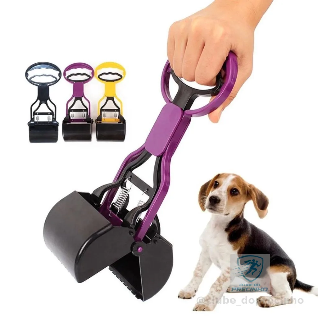 Pá Cata Caca Coco de Cachorro Gato Pet Coletor Higiênico Prático Simples