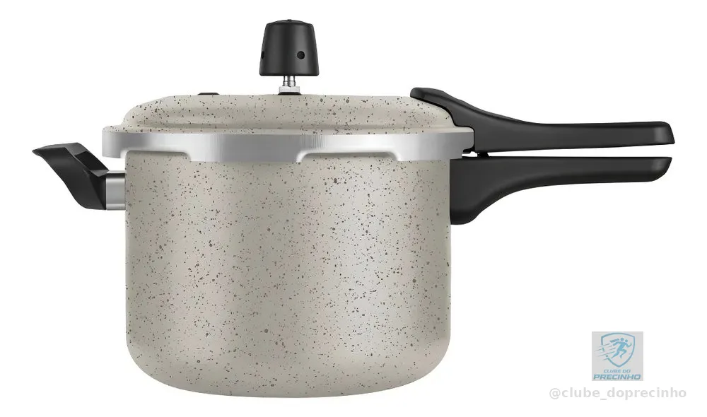Panela De Pressão Antiaderente Fecho Externo Vanila 5 Litros