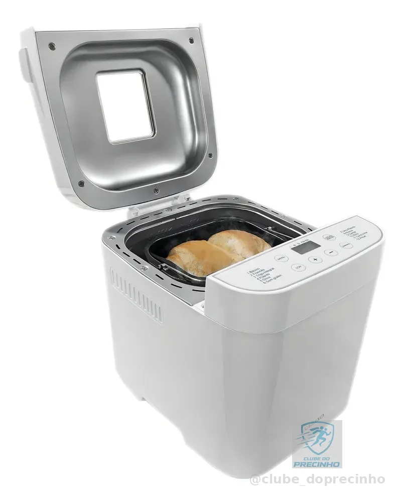 Máquina Fazer Pão Panificadora Domestica 550w 12 Programas Cor Branco