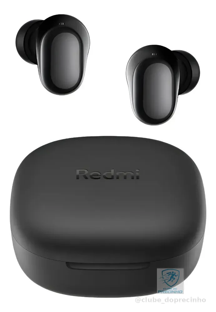 Fone De Ouvido Xiaomi Redmi Buds 6 Play Preto Tws Preto