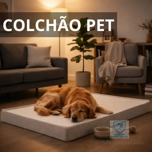 Colchão Pet Ortopédico Premium D18 100×70cm – Impermeável, Antialérgico, Alto Conforto com Envio Imediato