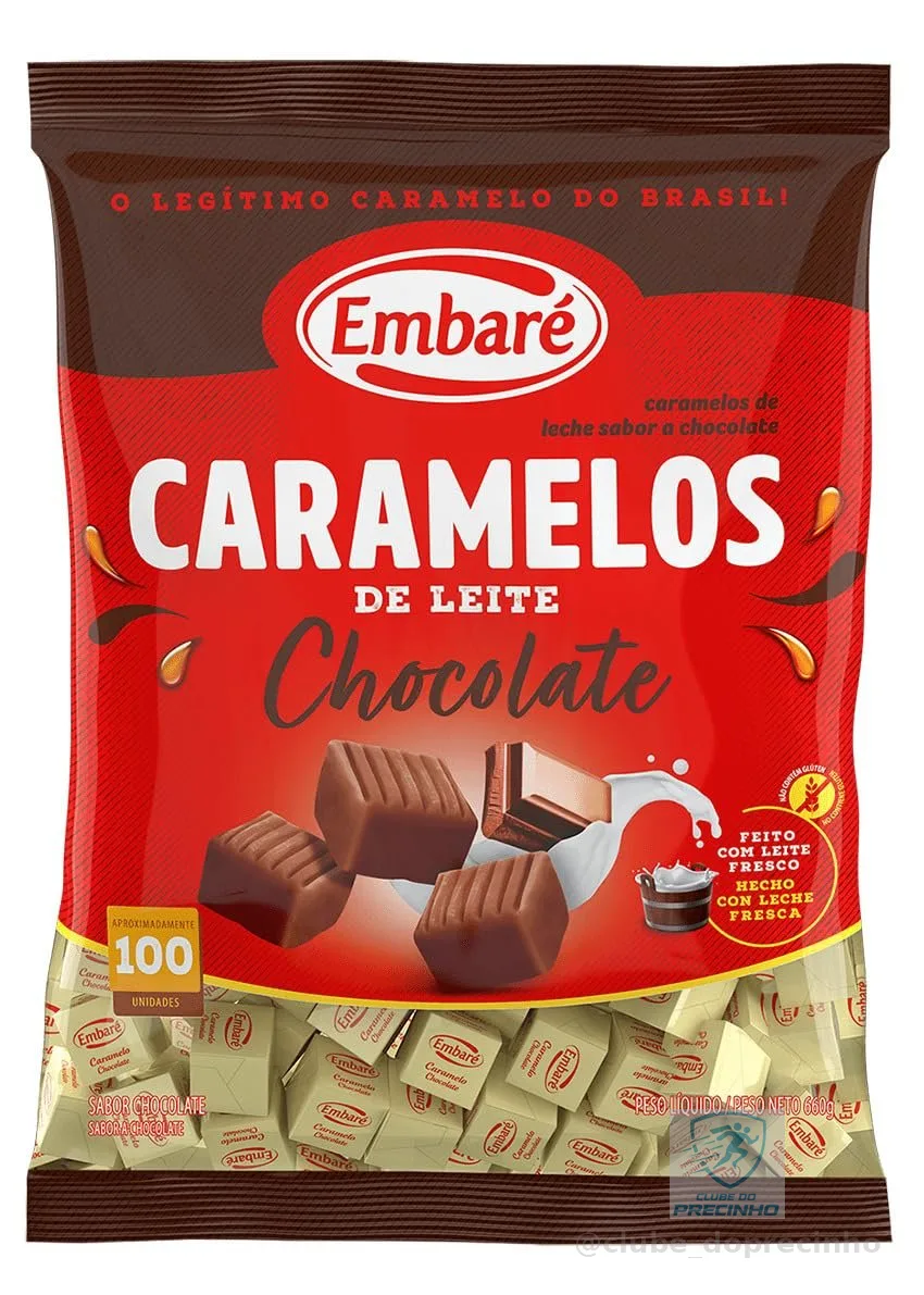 Embaré Caramelos Sabor Chocolate 660g