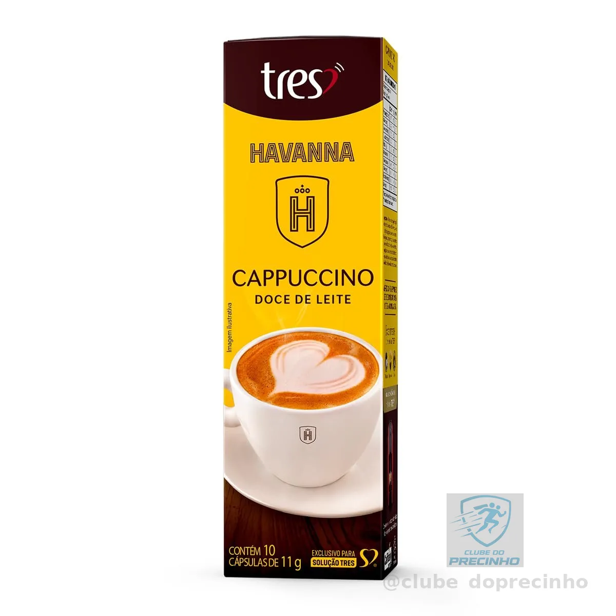 Capsula de Cappuccino Doce De Leite TRES 3 Corações 10 unid