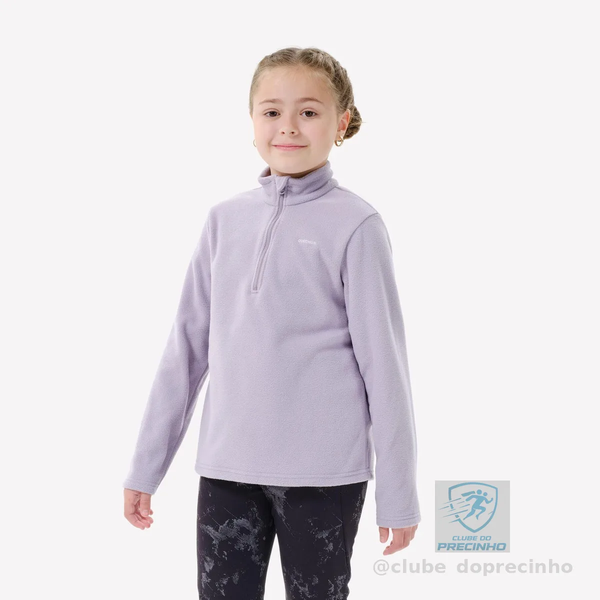 Jaqueta Infantil de Trilha MH100 Quechua Roxo