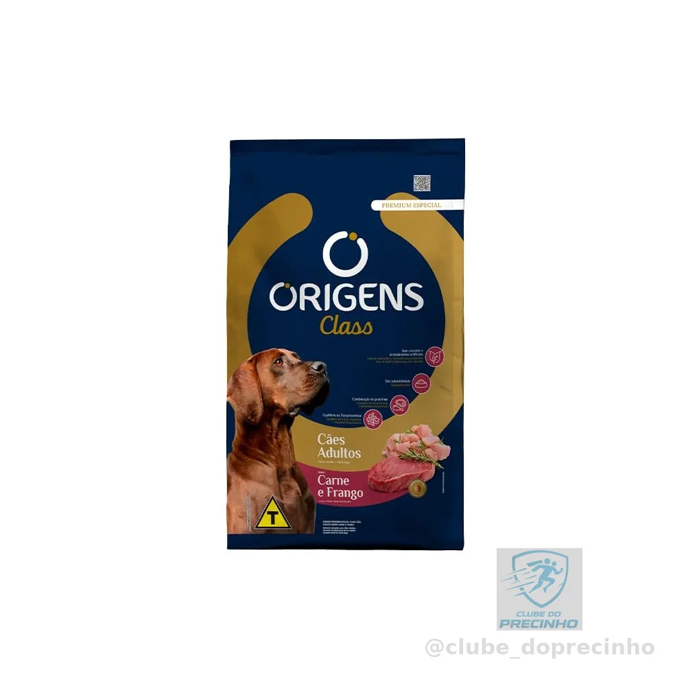 Adimax Ração Origens Class Cães Porte Médio E Grande Carne E Frango 15 Kg