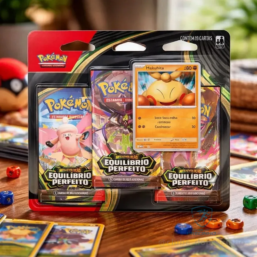 Cartas Pokémon Equilíbrio Perfeito Makuhita 19 Cards Copag Português
