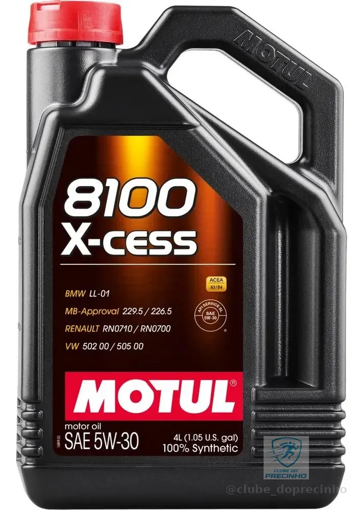 Óleo Para Motor De Carro Motul 8100 X-cess 5w-30 4l