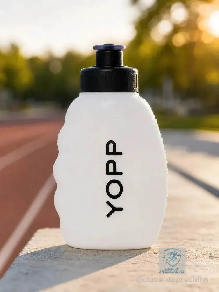 Garrafa Squeeze Yopp 200ml Abertura Rápida Branca