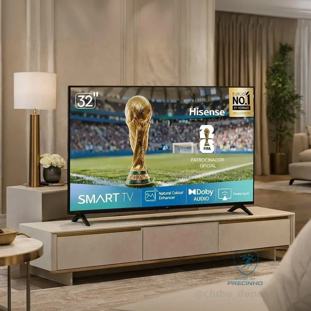 Hisense Smart TV HD 32" Polegadas 32A4NV com HDR10, DTS Virtual X, Compatibilidade Alexa e Google Home