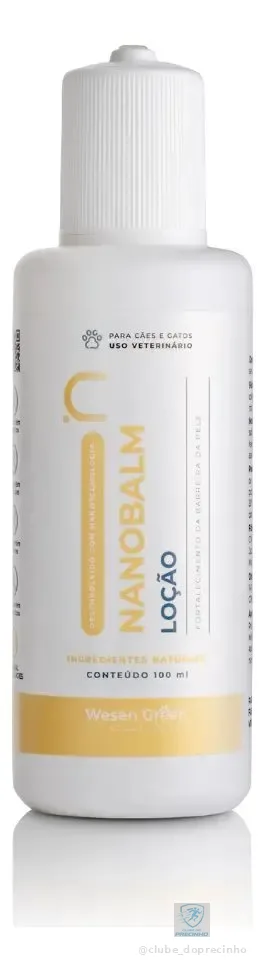 Nanobalm 100ml Restauração Da Pele Wesen Green P Cães