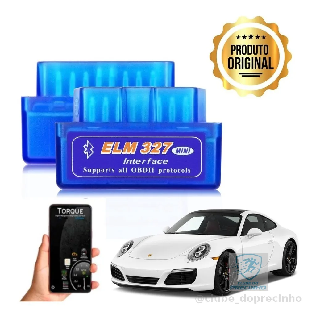 Scanner Automotivo Bluetooth Obd2 Android EML 327 - Pronta Entrega - Mini Scanner