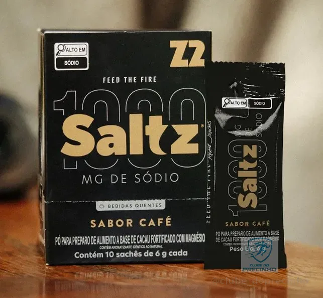 Saltz 1000 Eletrólitos Em Pó Z2 Caixa 10 Sachês Café Café