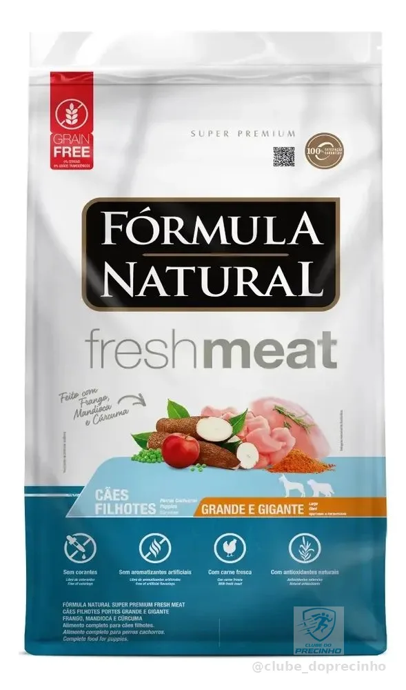 Ração Fórmula Natural Filhotes Raças Grandes 12kg Frango