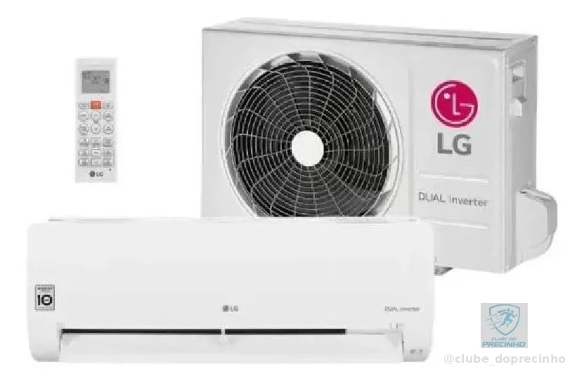 Ar-Condicionado LG Dual Inverter Compact 18.000 Btus Frio Branco S3-Q18KLQAL -