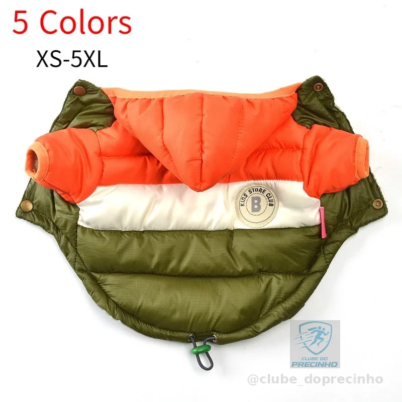 XS-5XL Big Dog Down Waterproof Winter Coat Warm Clothes Small and Medium Dog Pet Clothes.