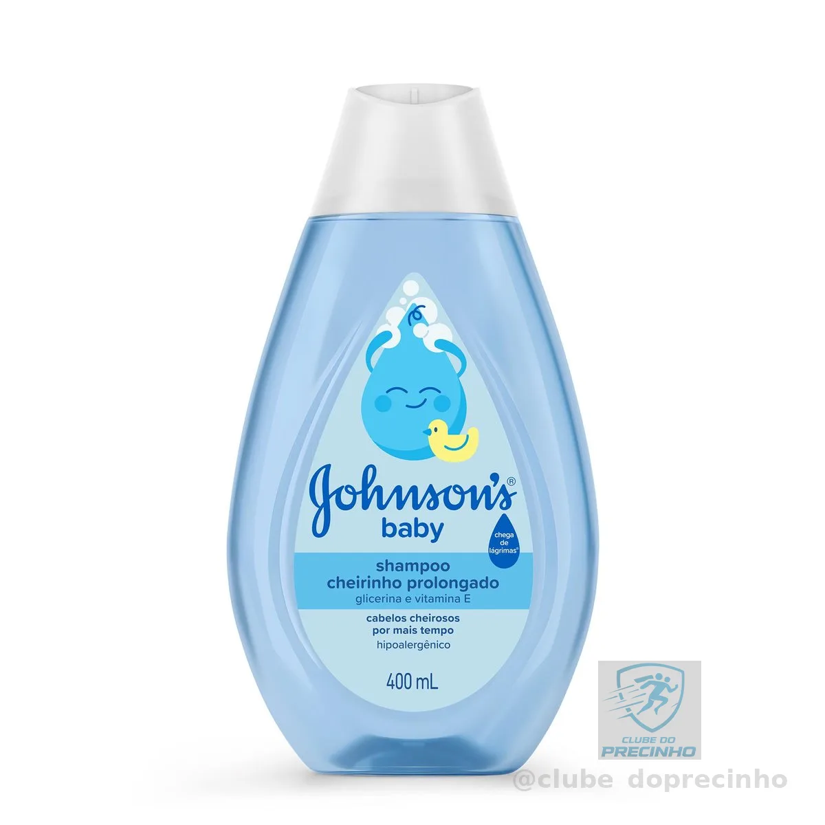Johnson's Baby Shampoo Infantil Cheiro Prolongado, 400ml, Azul