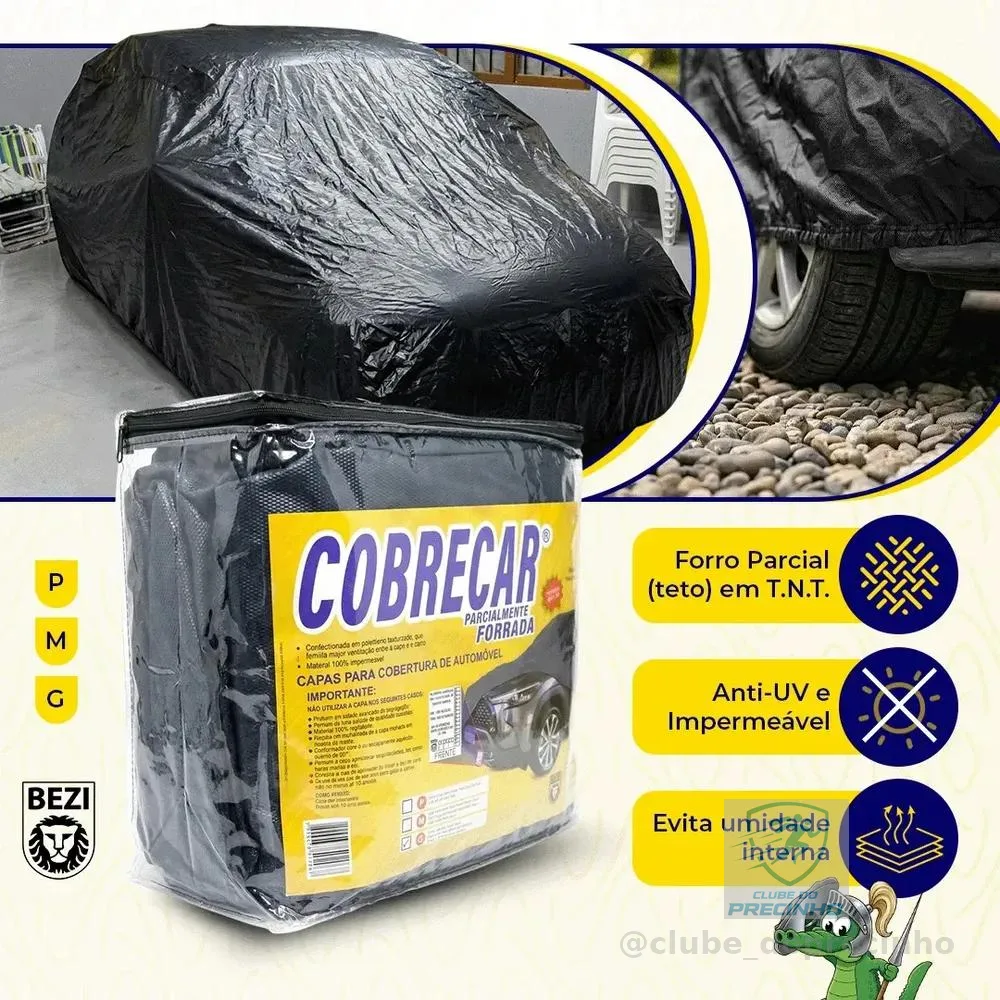Capa De Cobrir Carro Cobrecar Parcialmente Forrada - G
