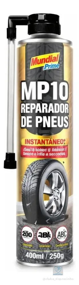 Reparador Veda Tampa Furo Pneu Instantâneo Carro Moto Bike