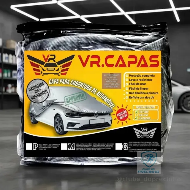 Capa De Carro Forrada Impermeável Proteção Uv Premium P M G
