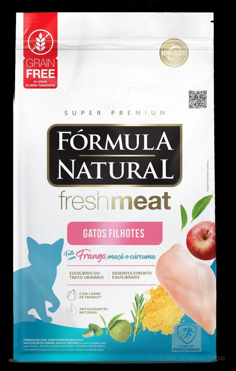 Fresh Meat Ração Para Gatos Filhote Sabor Frango, Maça e Cúrcuma 10,1kg